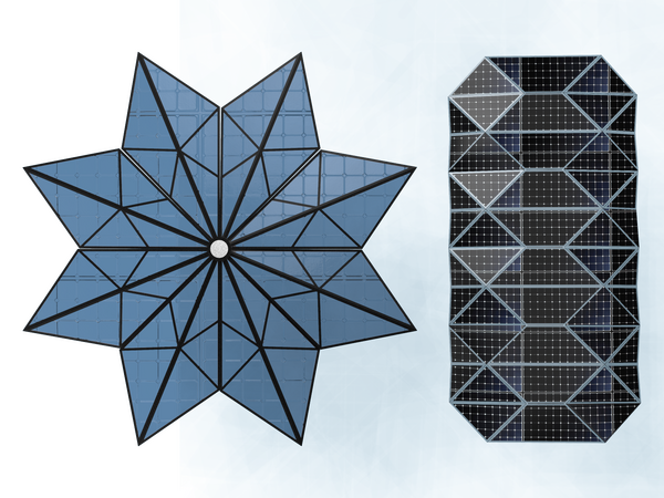 Foldable solar panel design